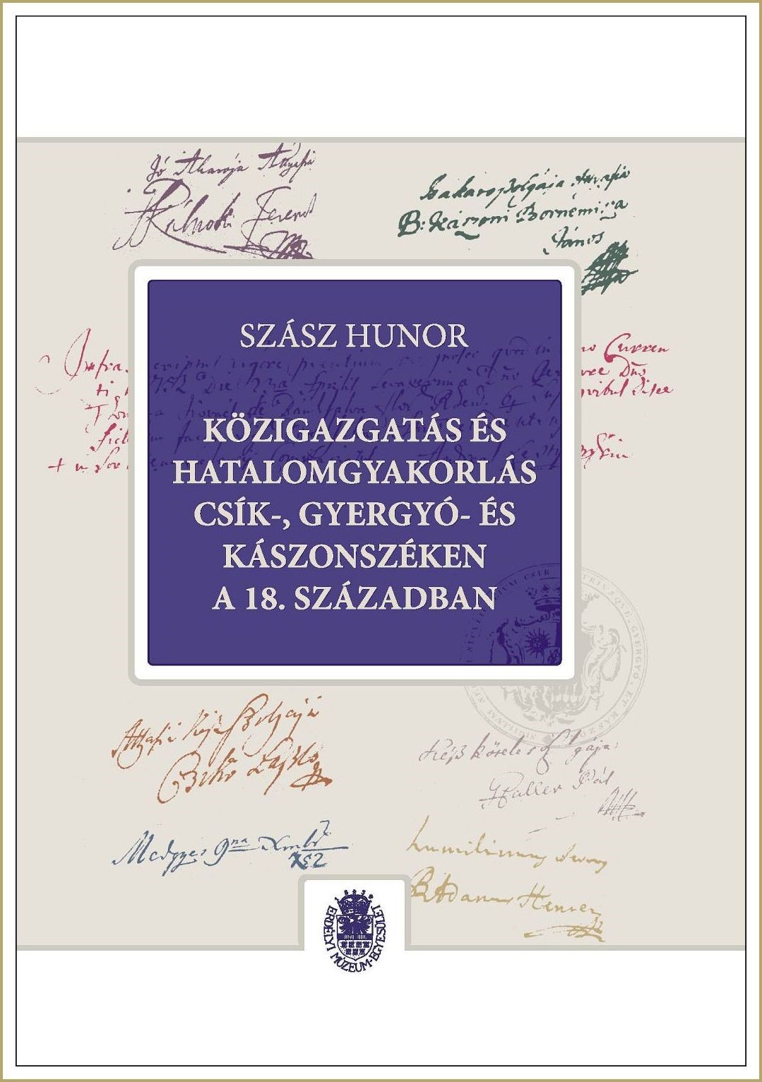 Szász Hunor borító