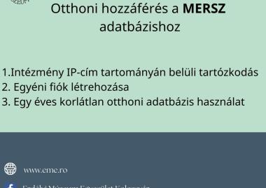 2022-ben a könyvtárainkban elérhető adatbázisok - MeRSZ adatbázis otthoni hozzáférés