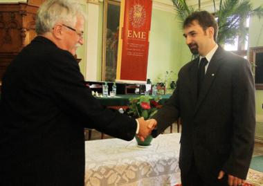 Silye Lórándot Gr. Mikó Imre-emléklappal tüntették ki