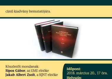 A moldvai magyar tájnyelv szótára