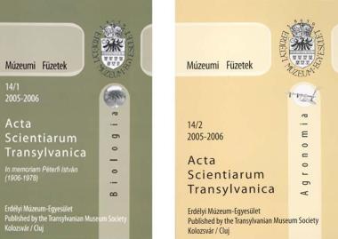 Megjelent a Múzeumi Füzetek Biológia és Agrártudományi száma