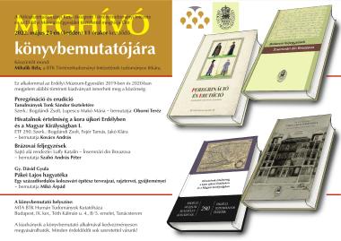 Az EME történeti tárgyú kiadványainak bemutatója a Bölcsészettudományi Kutatóközpont Történettudományi Intézetében