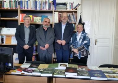 Az OSZK vezetőségének látogatása az EMÉ-nél