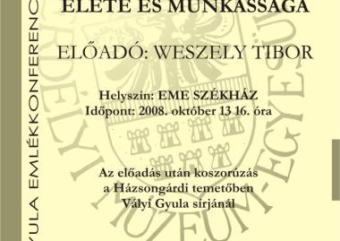 Vályi Gyula élete és munkássága