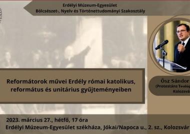 Ősz Sándor Előd előadása erdélyi reformátorok műveiről