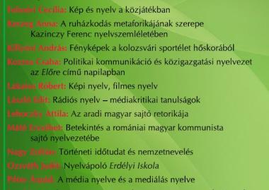 Média szakos doktori hallgatók hatodik konferenciája