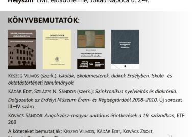 Karácsonyi könyvbemutatók és könyvvásár