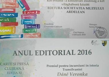 Az Octavian Goga Megyei Könyvtár a 2016-os kiadói év két kötetét díjazta