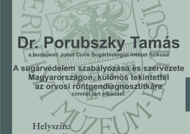 Dr. Porubszky Tamás sugárbiológiai előadása