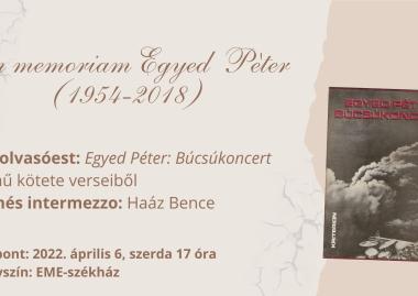 In memoriam Egyed Péter
