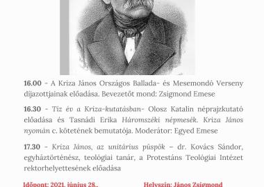 Kriza János emléknap
