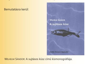 Wilhelm Sándor: A sujtásos küsz