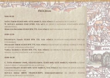 Magyar középkorászok konferenciája az EMÉ-nél