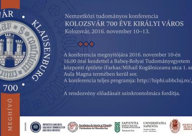 KOLOZSVÁR 700 ÉVE KIRÁLYI VÁROS