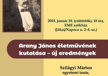 Szilágyi Márton: Arany János életművének kutatása – új eredmények