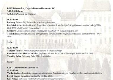 A kolozsvári (romániai magyar) néprajzkutatás története: intézmények, mozgalmak, életpályák