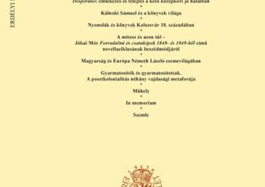 Megjelent az Erdélyi Múzeum idei első irodalomtudományi száma! 