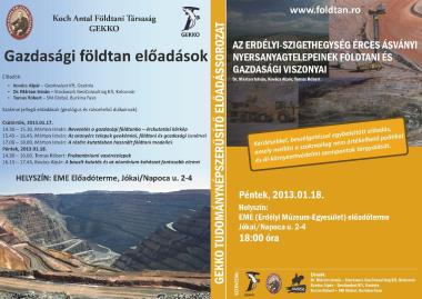 Geológiai előadássorozat