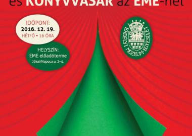 Karácsonyi könyvbemutatók és könyvvásár az EME-nél