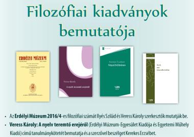 Filozófiai kiadványok bemutatója az EMÉ-nél