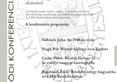 Bözödi György konferencia