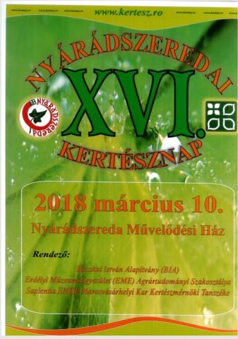 XVI. Nyárádszeredai Kertésznap