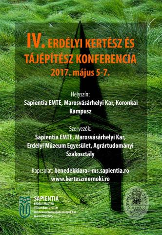 IV. Erdélyi Kertész és Tájépítész Konferencia