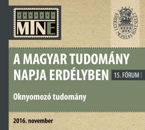 A Magyar Tudomány Napja Erdélyben 15. fórum