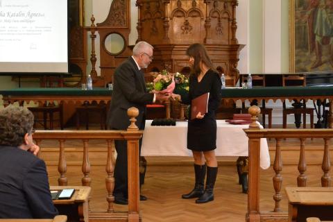 Bartha Katalin Ágnest Gr. Mikó Imre-emléklappal tüntették ki