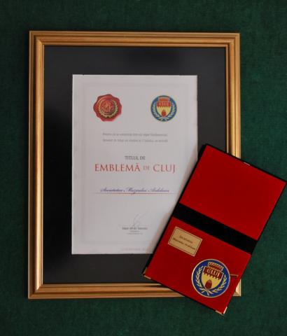 Kolozsvár jelképével tüntették ki az Erdélyi Múzeum-Egyesületet