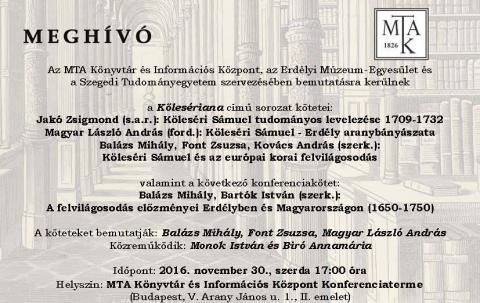 A Kölesériana sorozat bemutatója