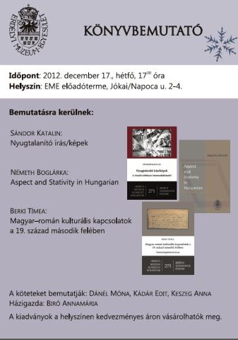 Karácsonyi könyvbemutatók