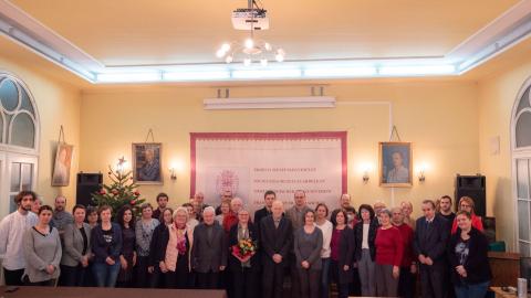 Kodály Zoltán születésének 140. évfordulójára is emlékeztek az EME-nél a karácsonyi koccintáson