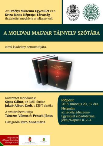 A moldvai magyar tájnyelv szótára