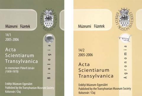 Megjelent a Múzeumi Füzetek Biológia és Agrártudományi száma
