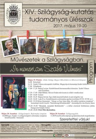 XIV. Szilágyság-kutatás nap: „Művészetek a Szilágyságban"