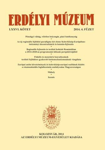 Erdélyi Múzeum 2014/4-es számának bemutatása