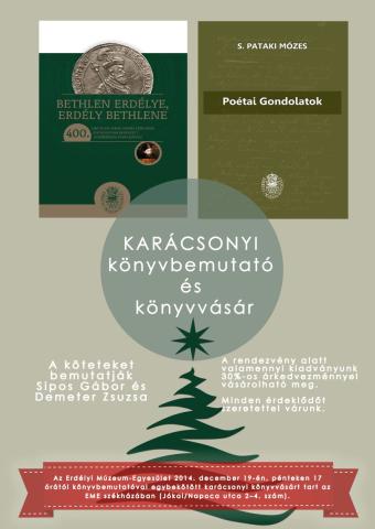 Karácsonyi könyvbemutató és könyvvásár