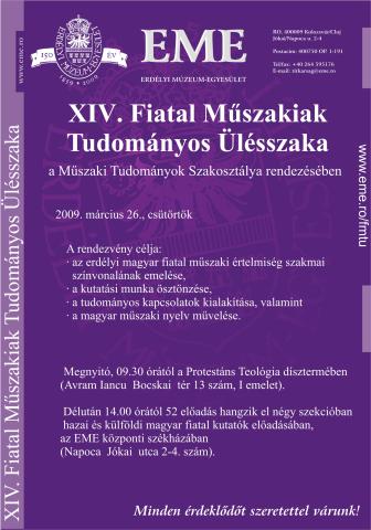 XIV. Fiatal Műszakiak Tudományos Ülésszaka