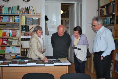 Vékás Lajos, az MTA alelnökének látogatása az EME-nél