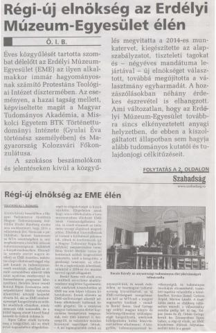 Sajtóvisszhang az EME Közgyűléséről