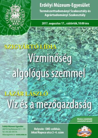 Szigyártó Lídia: Vízminőség algológus szemmel