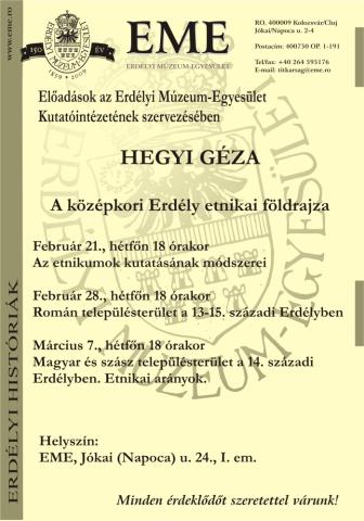 Hegyi Géza: A középkori Erdély etnikai földrajza