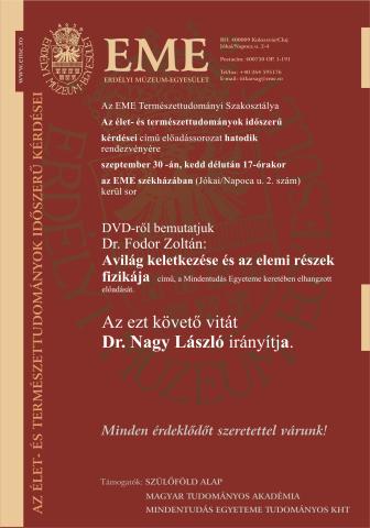 6. Az élet- és természettudományok időszerű kérdései