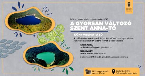 Könyvbemutató: A gyorsan változó Szent Anna-tó