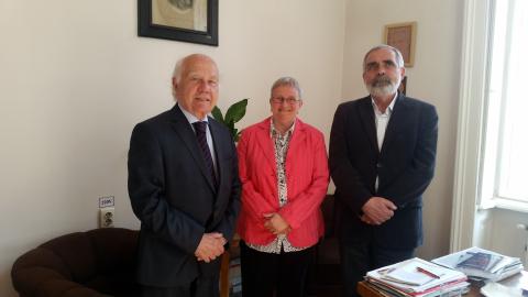 Vékás Lajos, az MTA alelnökének látogatása az EMÉnél