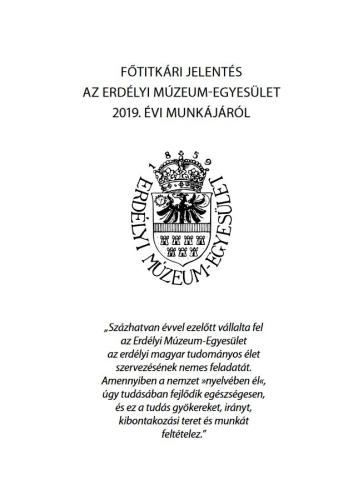 Főtitkári jelentés az EME 2019. évi tevékenységéről