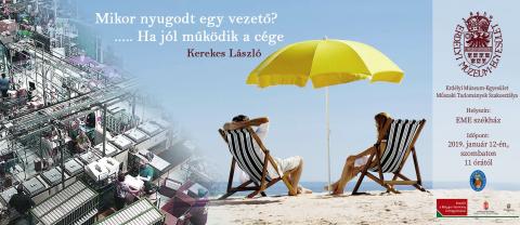 Kerekes László: Mikor nyugodt egy vezető? ..... Ha jól működik a cége