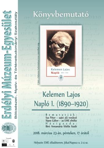 Kelemen Lajos: Napló 1.  (1890-1920)