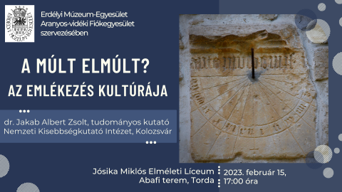 Jakab Albert Zsolt: A múlt elmúlt? Az emlékezés kultúrája